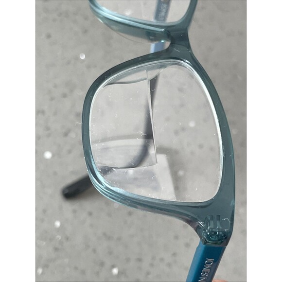 JONES NEW YORK J236 TEAL Eyeglasses Frames ONLY rectangle full rim 48-15-135 - Picture 14 of 15